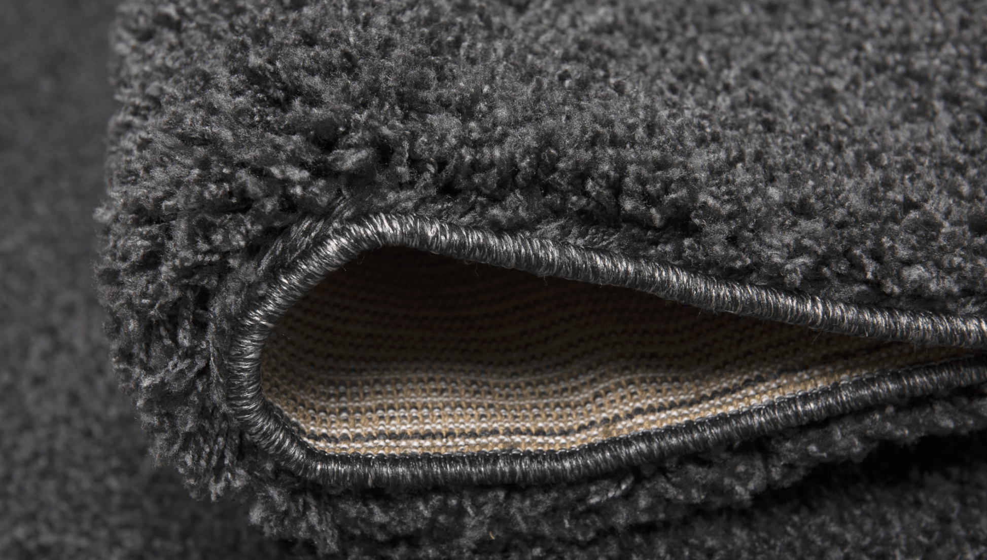 Empire Charcoal Shaggy Rug - Luxury Interiors