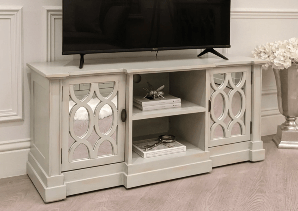 Modena Painted Grey TV Unit - Luxury Interiors