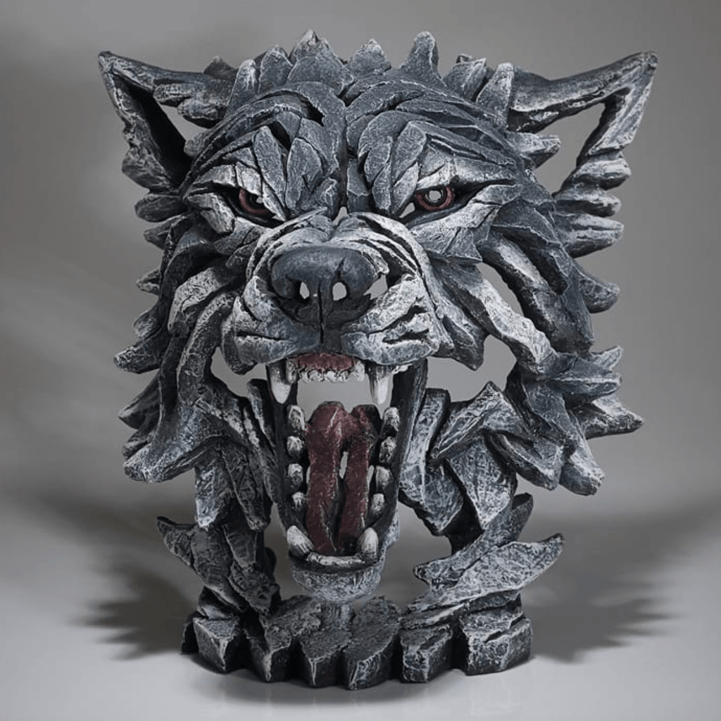 Edge Sculpture Wolf Bust - Luxury Interiors