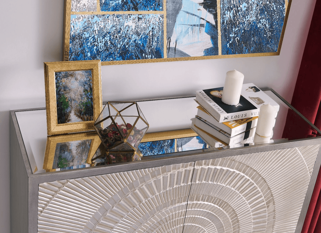 Frenso 2 Door Champagne Sideboard - Luxury Interiors