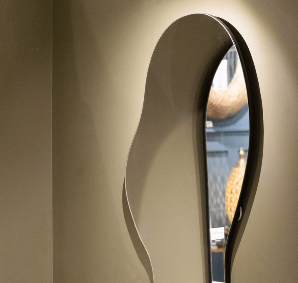 Frameless droplet mirror 159 x 60cm