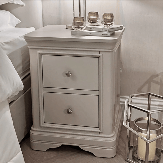 Maria Taupe Bedside Locker