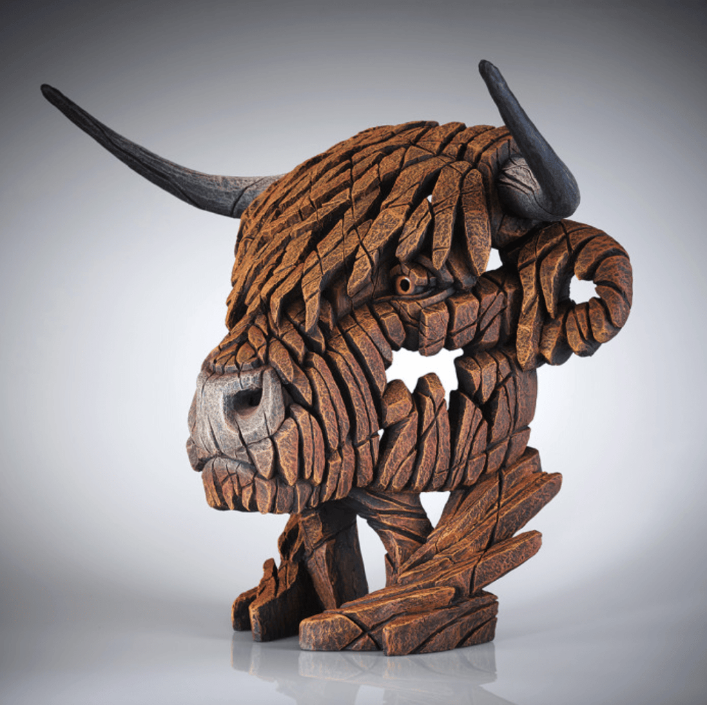 Highland Cow Edge Sculpture - Luxury Interiors