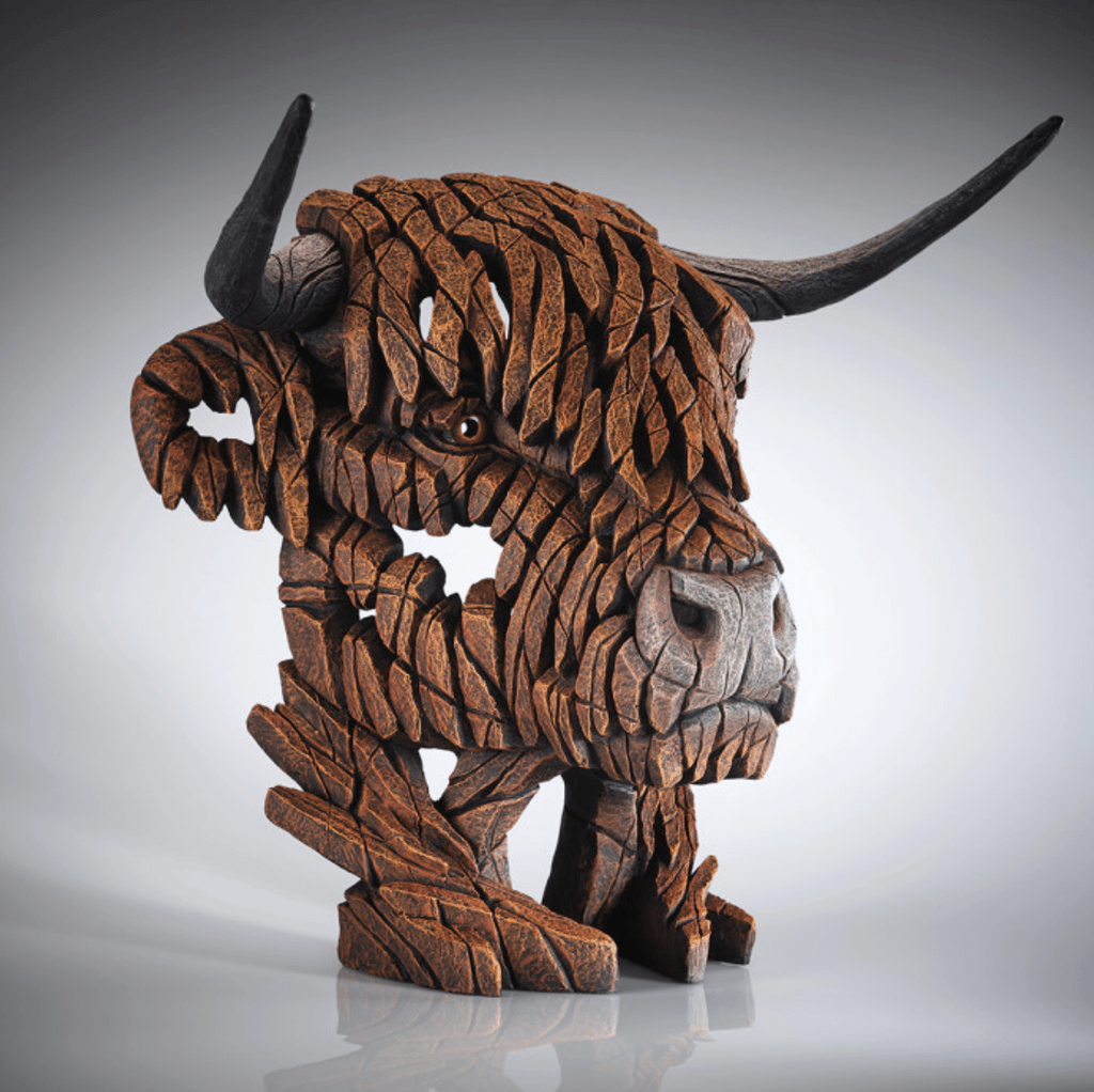 Highland Cow Edge Sculpture - Luxury Interiors
