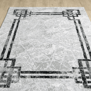 Alisa Beige Grey/Black Rug - Luxury Interiors