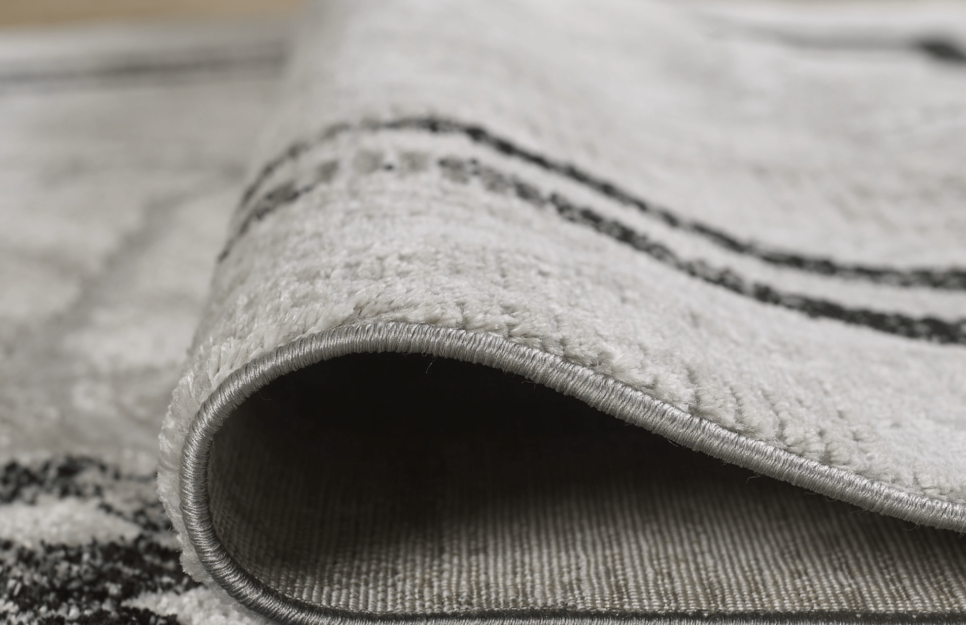 Alisa Beige Grey/Black Rug - Luxury Interiors