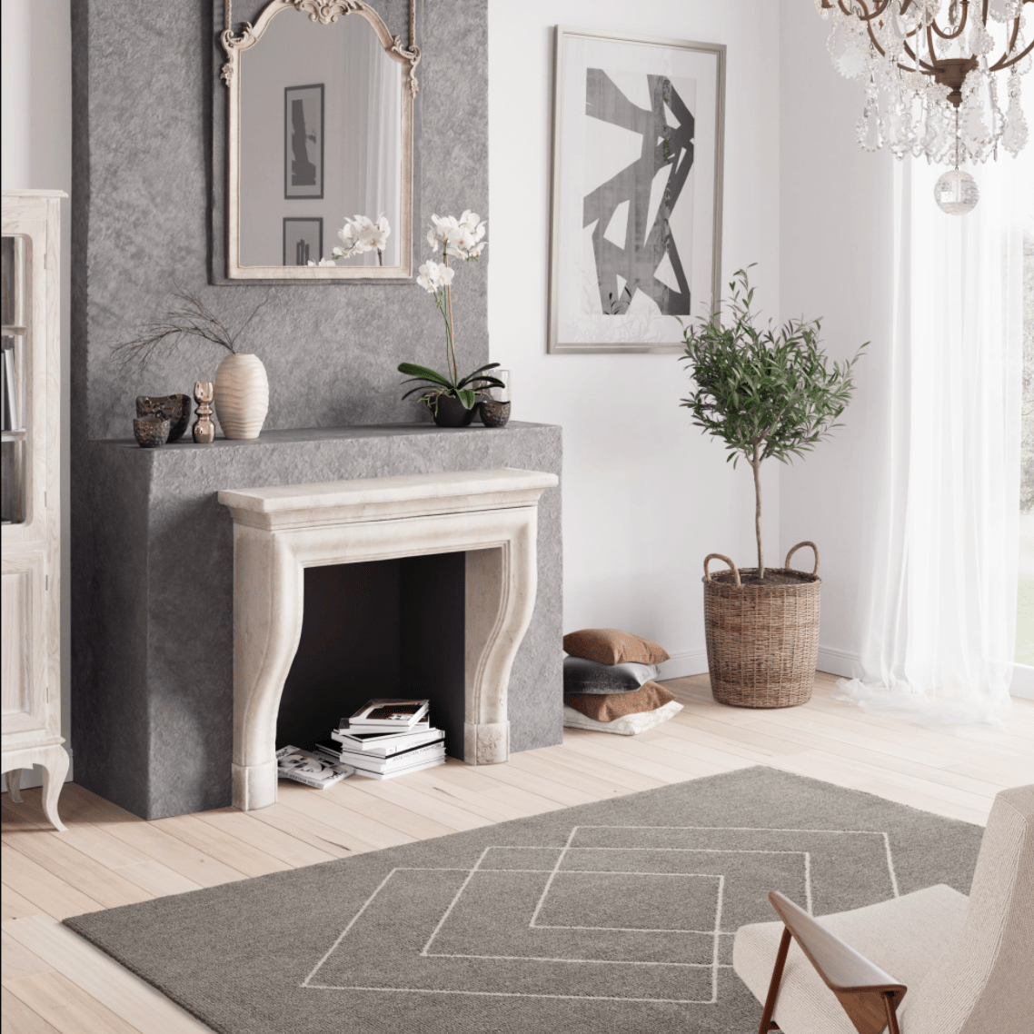 Storm Dark Grey Micro Polyester Rug - Luxury Interiors