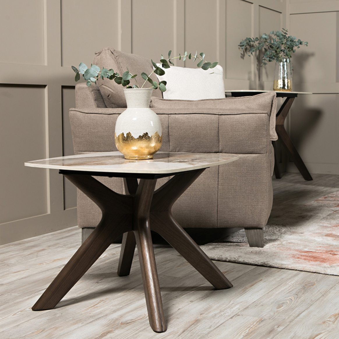 Ariya Lamp Table Modern Finish - Luxury Interiors