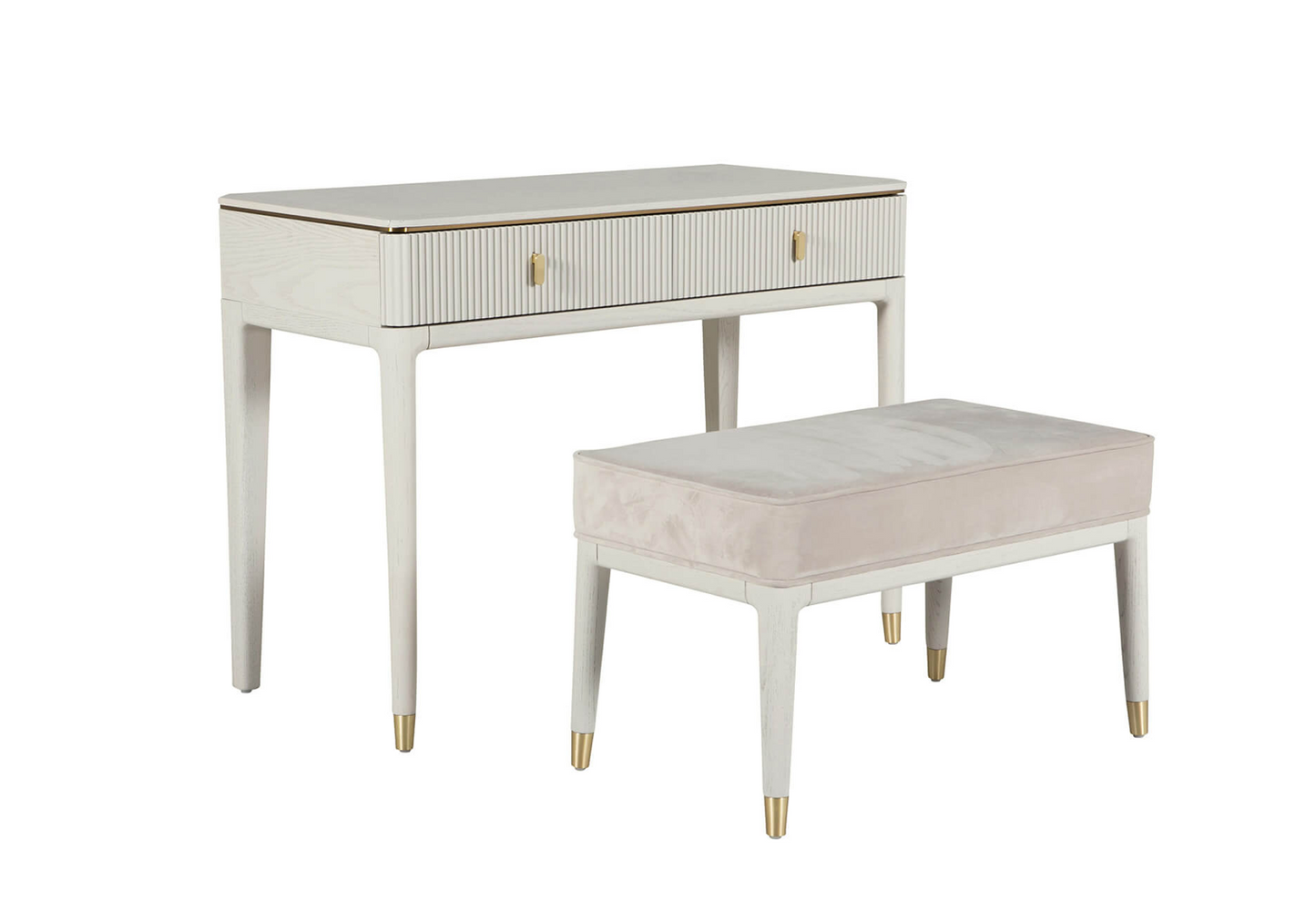 Diletta 2 drawer dressing table - Luxury Interiors