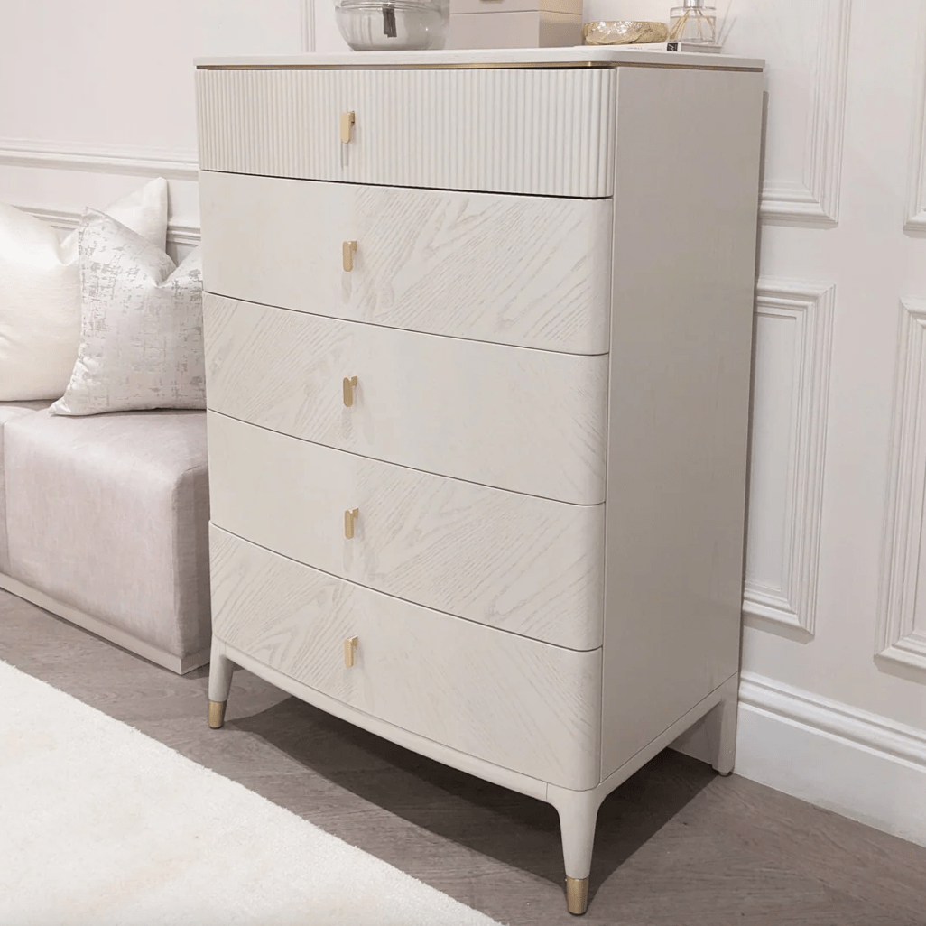 Darcy 5 Drawer Chest - Luxury Interiors