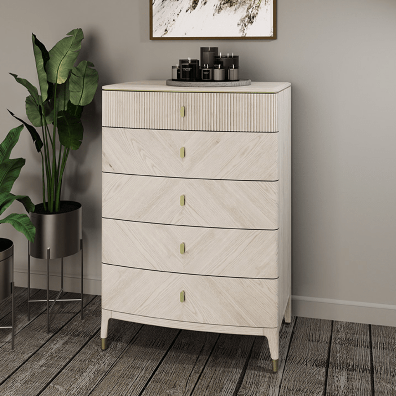Darcy 5 Drawer Chest - Luxury Interiors