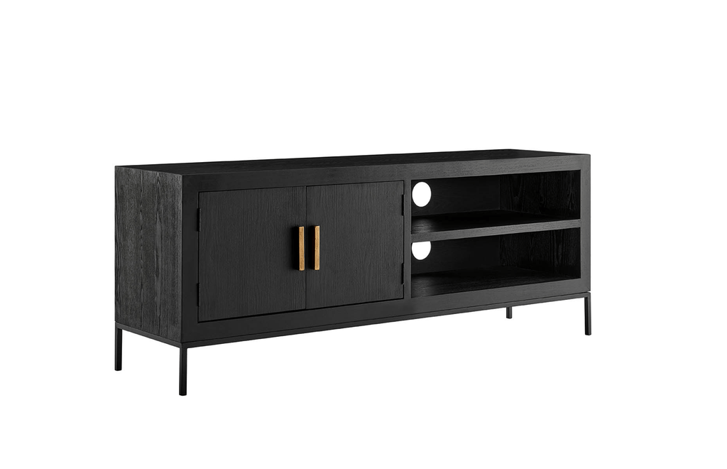 Brixton Dark & Gold TV Unit - Luxury Interiors