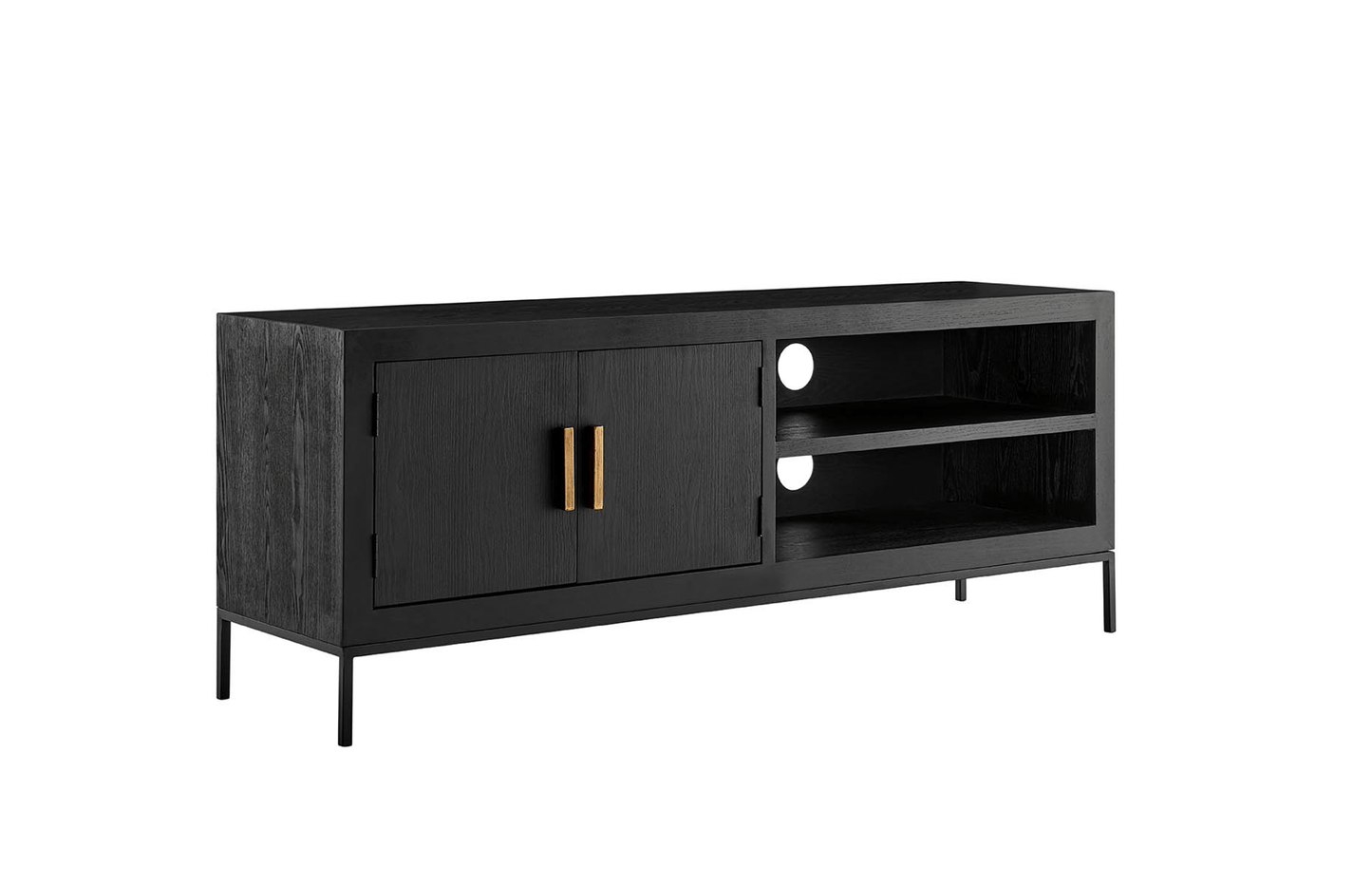 Brixton Dark & Gold TV Unit