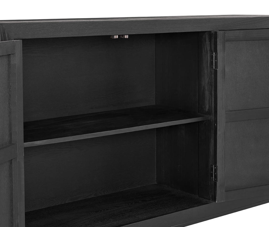 Brixton Dark & Gold TV Unit - Luxury Interiors