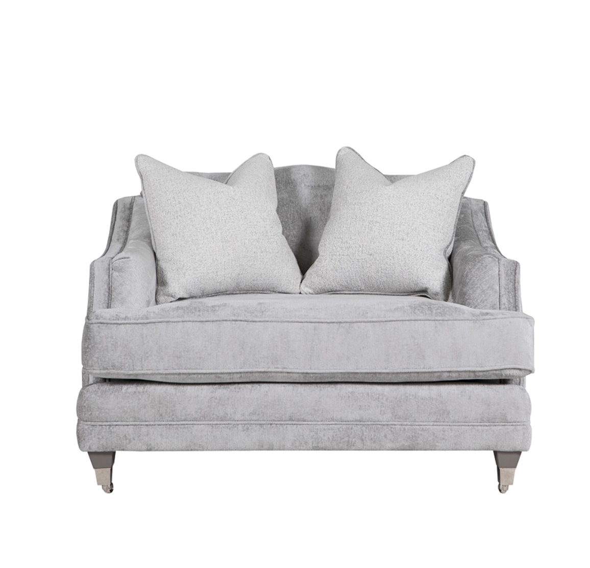 Silver Belvedere Snuggle - Luxury Interiors