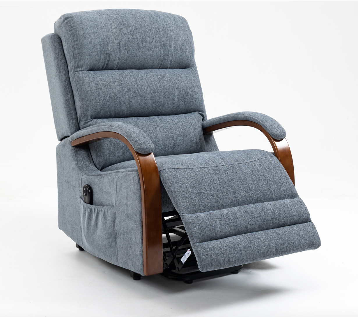 Westin Lift & Tilt Recliner Chair - Beige/Blue - Luxury Interiors