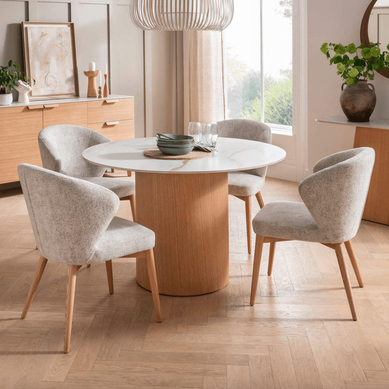 Eve Scandinavian Natural Dining Chairs (Pair)