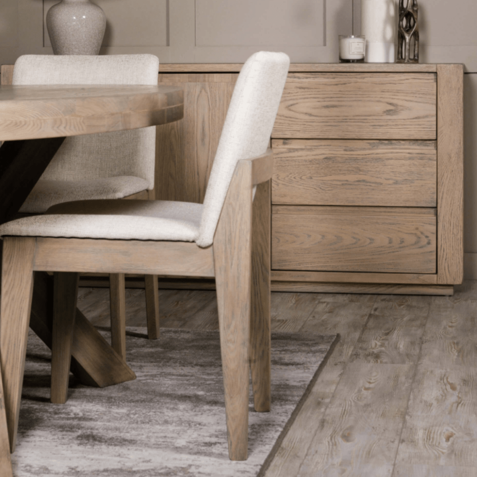 Fabien Dining Chairs Natural (Pair) - Luxury Interiors