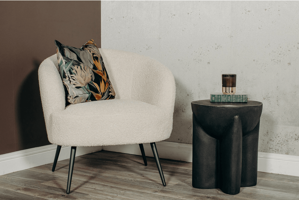 Xia Lamp Table Round - Black - Luxury Interiors