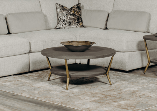 Tabitha Coffee Table Round Grey