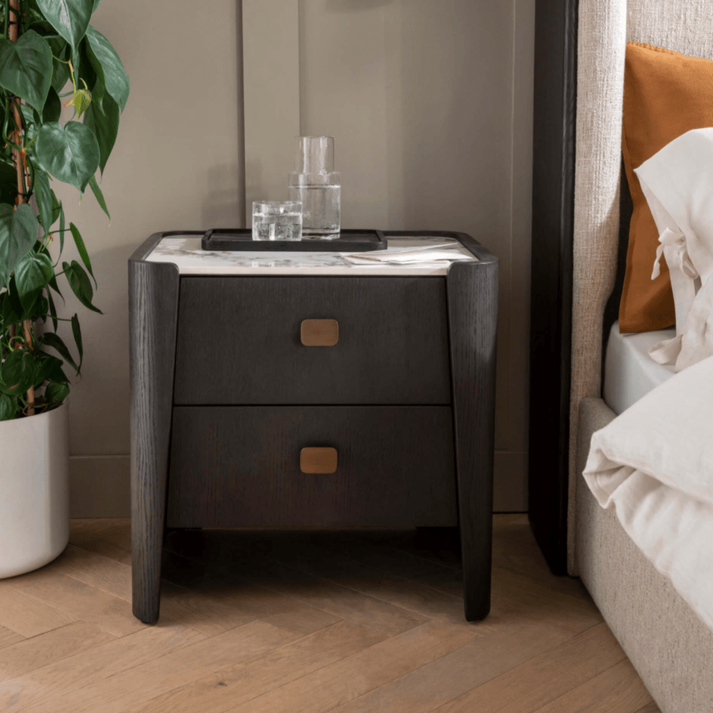 Rona 2 Drawer Bedside Tables - Luxury Interiors