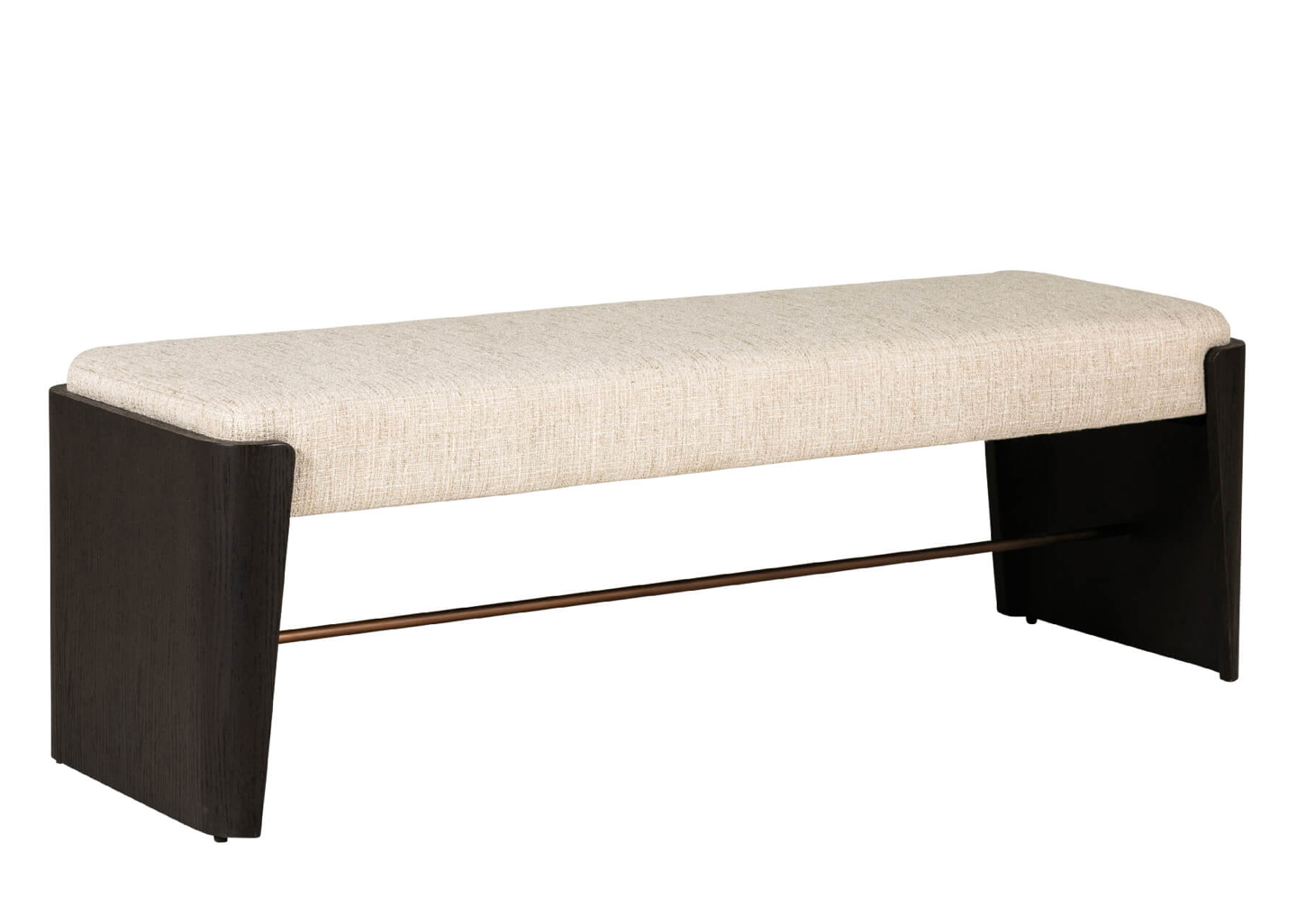 Rhodes End of Bed Bench Ebony - Luxury Interiors