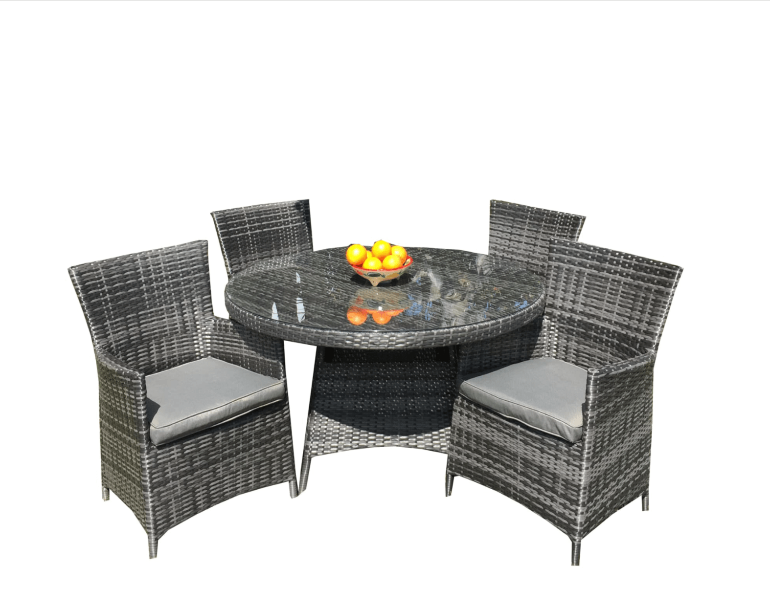5 piece Rattan garden set - Luxury Interiors