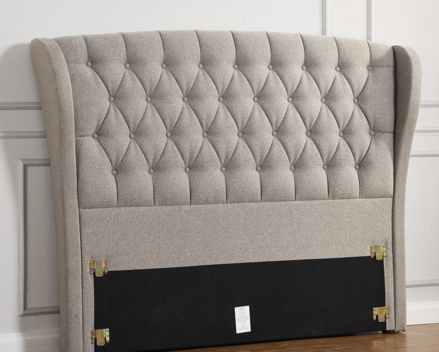 Parker Grey Linen Storage Bed - Luxury Interiors