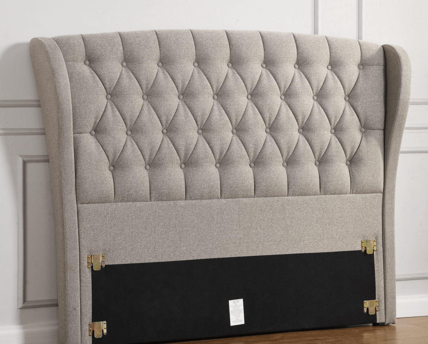 Parker Grey Linen Storage Bed  (FREE DELIVERY)