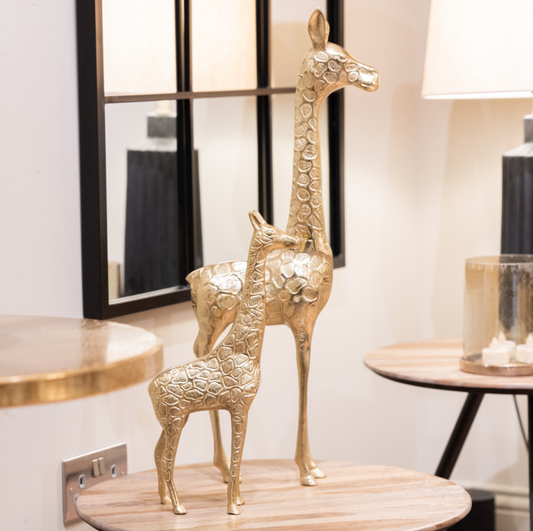 Safari giraffe large gold - Luxury Interiors