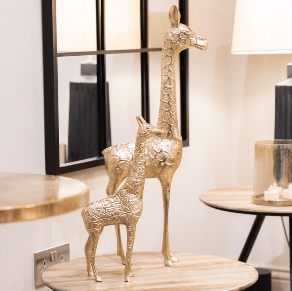 Safari giraffe large gold - Luxury Interiors