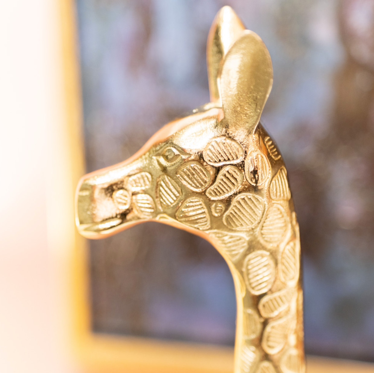 Safari giraffe large gold - Luxury Interiors