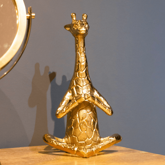 Safari yoga giraffe gold