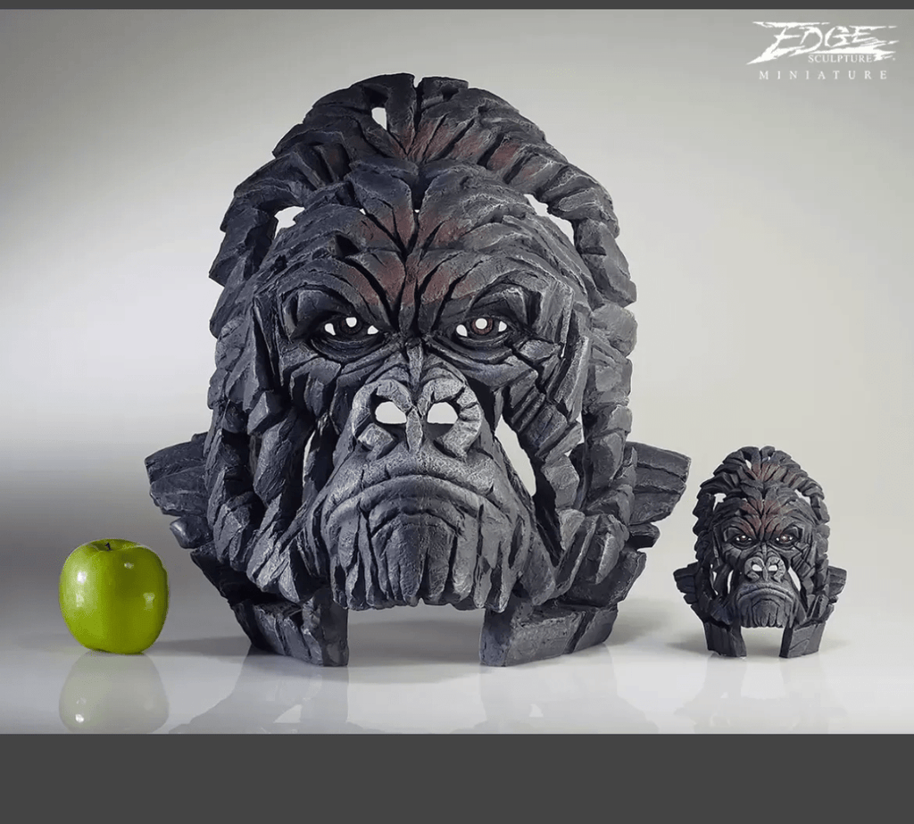 Edge Sculpture Miniature Gorilla - Luxury Interiors