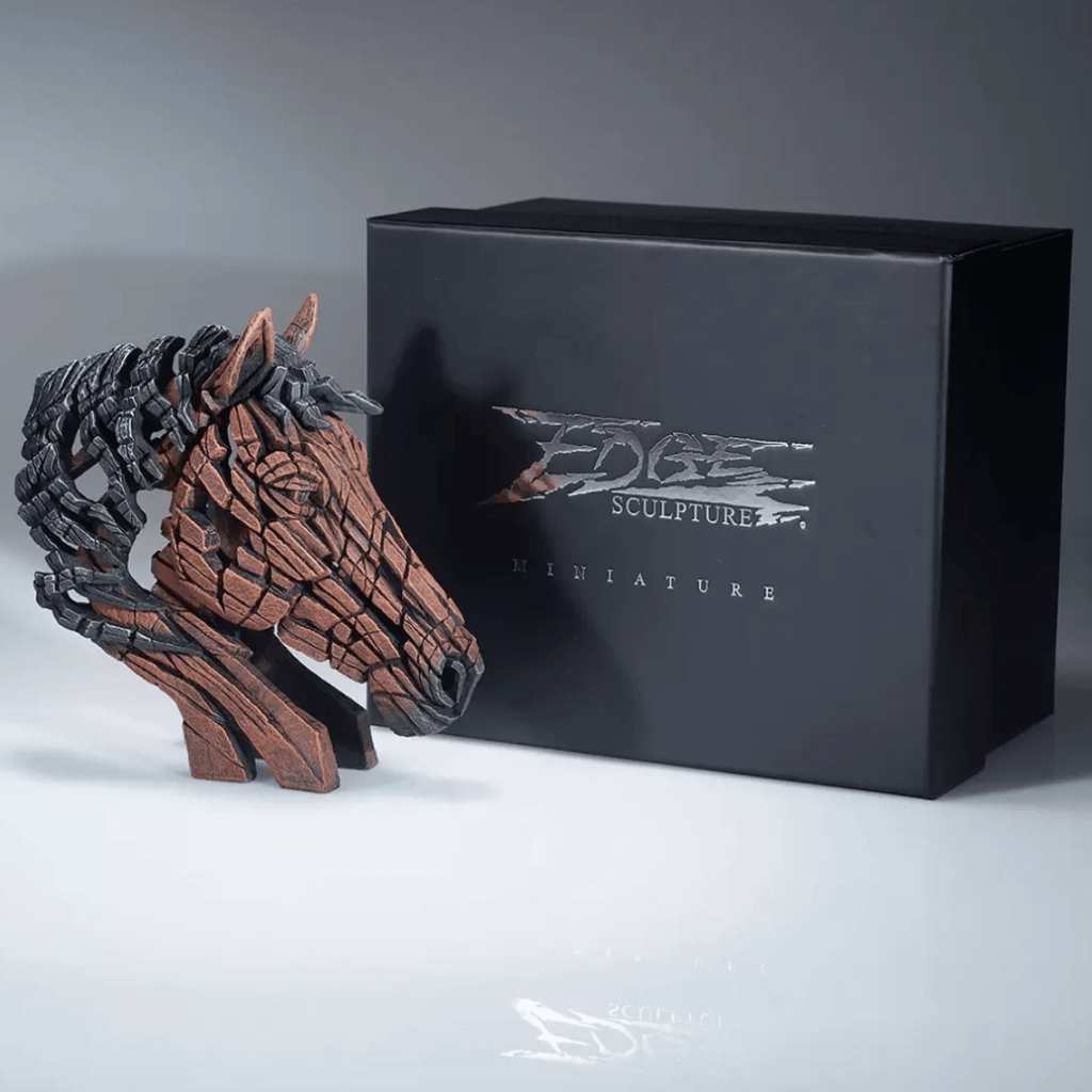 Edge Sculpture miniature horse bust - Luxury Interiors