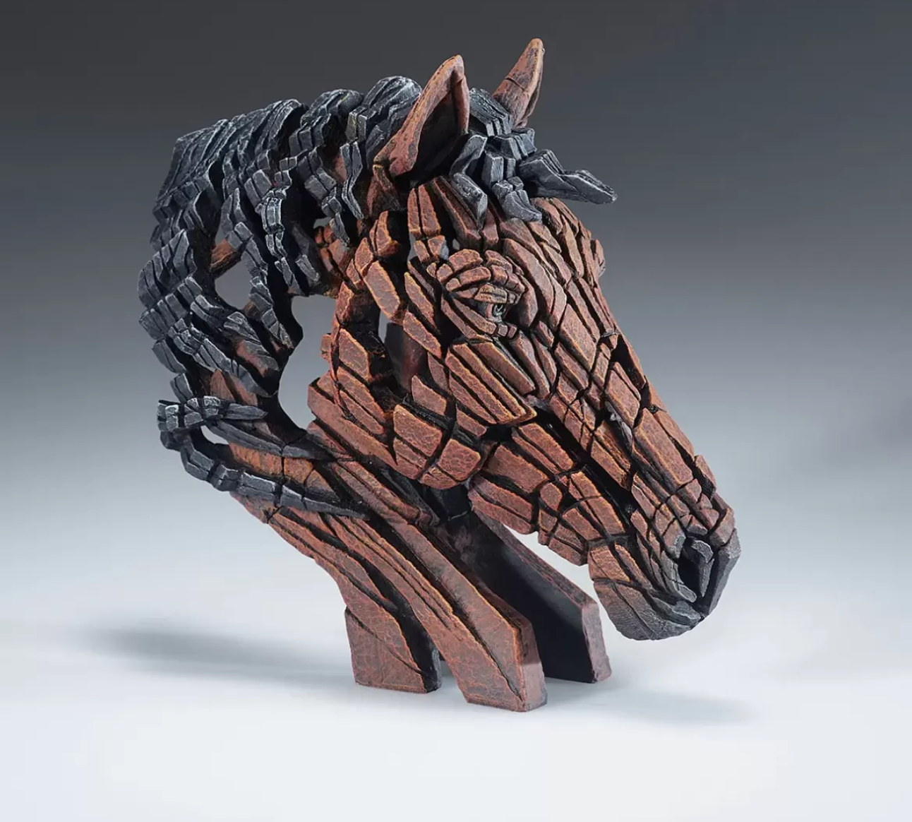 Edge Sculpture miniature horse bust