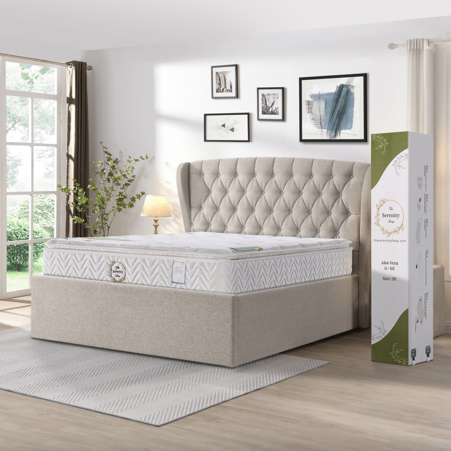 Serenity Sleep Aloe Vera Mattress FREE DELIVERY ! - Luxury Interiors
