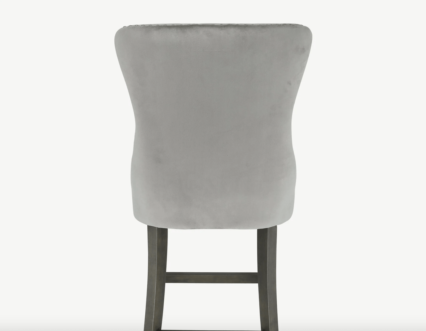 Kacy Grey Velvet Counter Stool (PAIR)