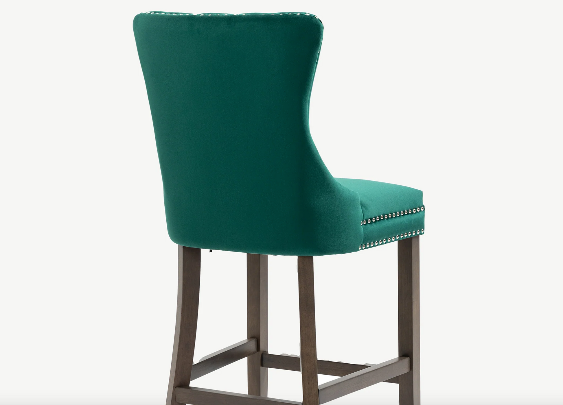 Kacy Green Velvet Counter Stool (FREE delivery) - Luxury Interiors