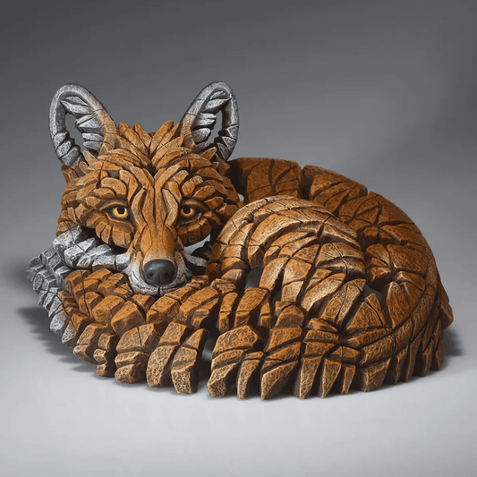 Edge Sculpture Curled Up Fox