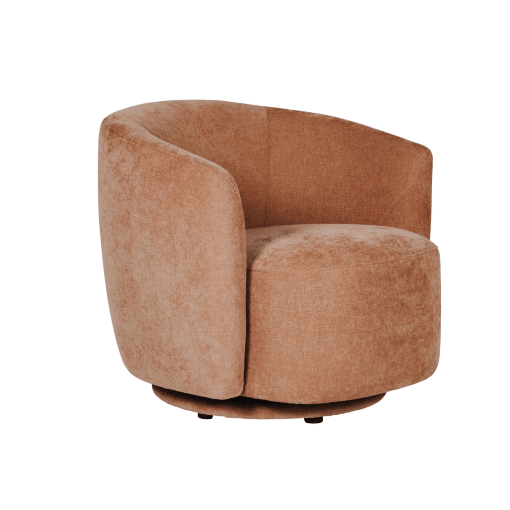 Bobbi Velvet Swivel Chair - Luxury Interiors
