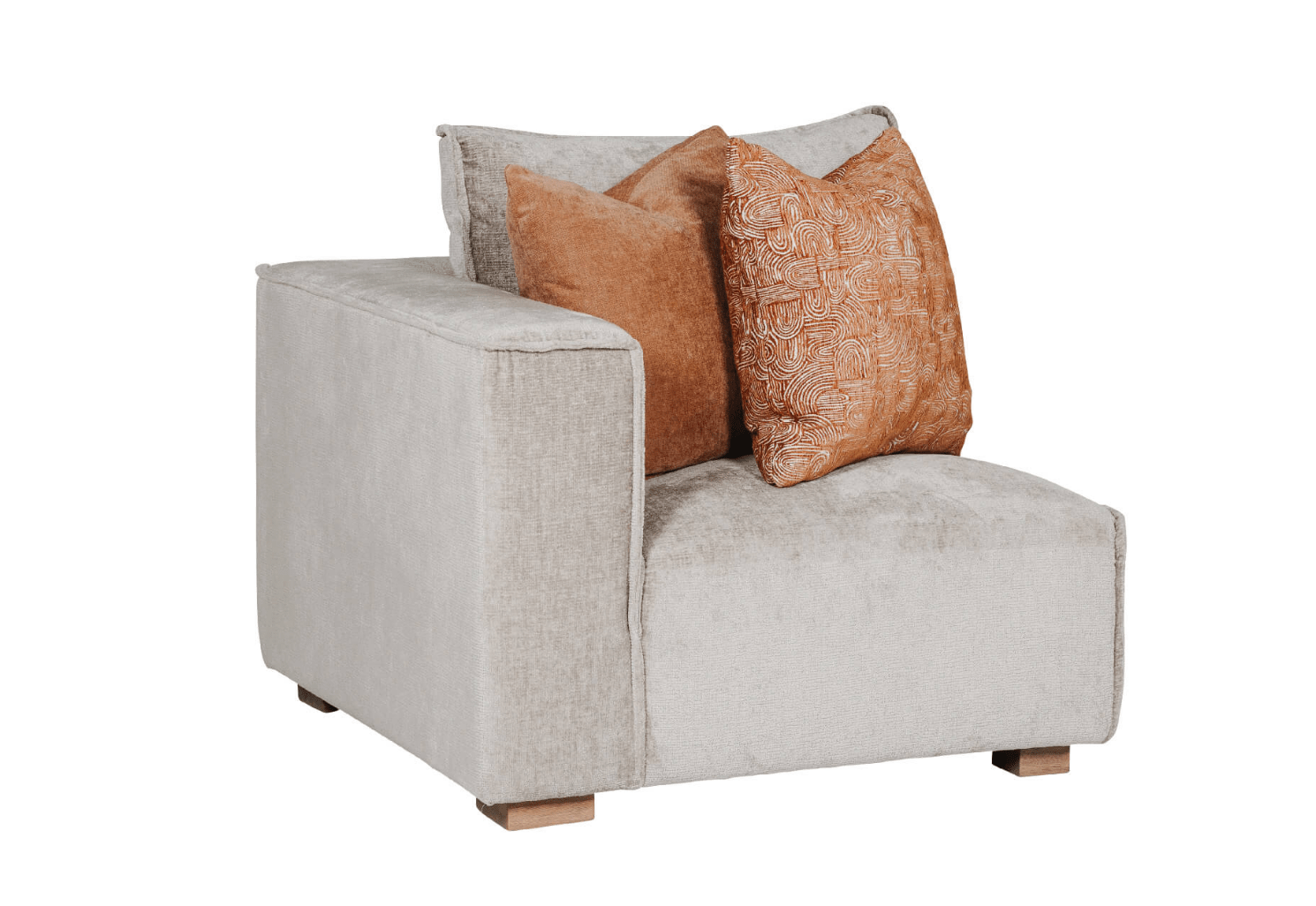 Bobbi Modular Chenille Corner Sofa - Luxury Interiors