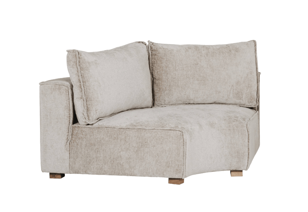 Bobbi Modular Chenille Corner Sofa - Luxury Interiors