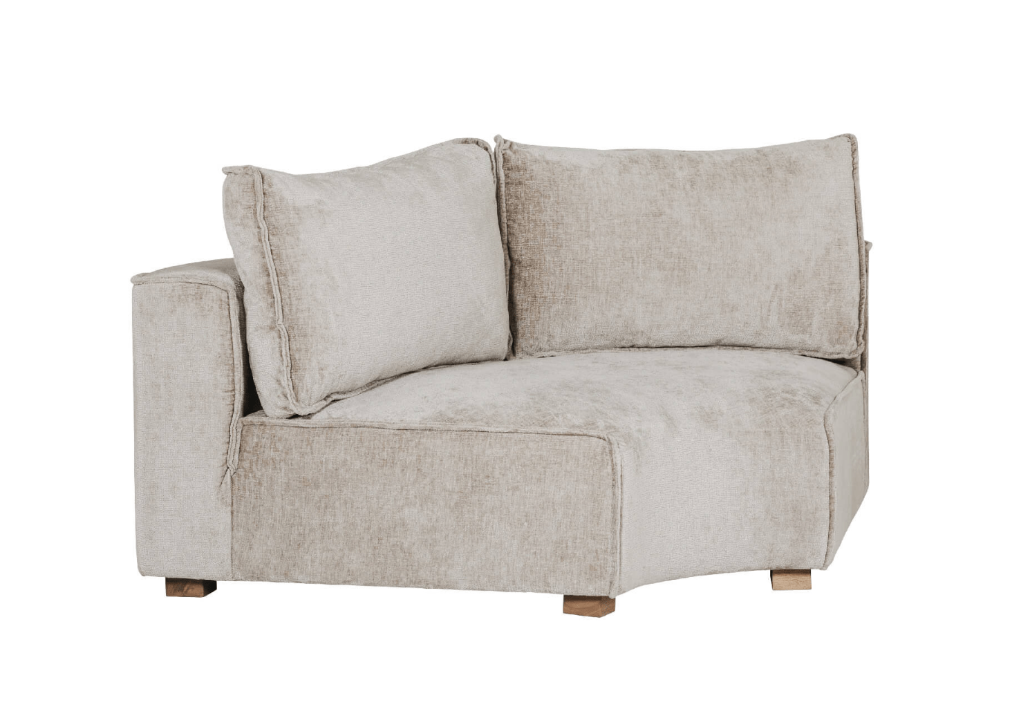 Bobbi Modular Chenille Corner Sofa - Luxury Interiors