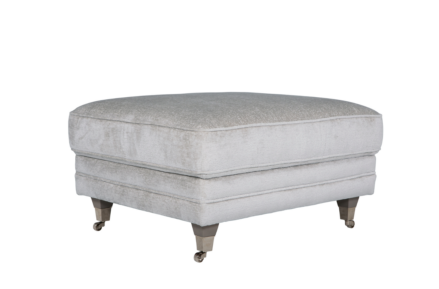 The Belvedere Scatter Back Silver Chenille Suite