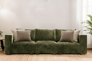 Bobbi Green or Mink Modular Sofa - Luxury Interiors