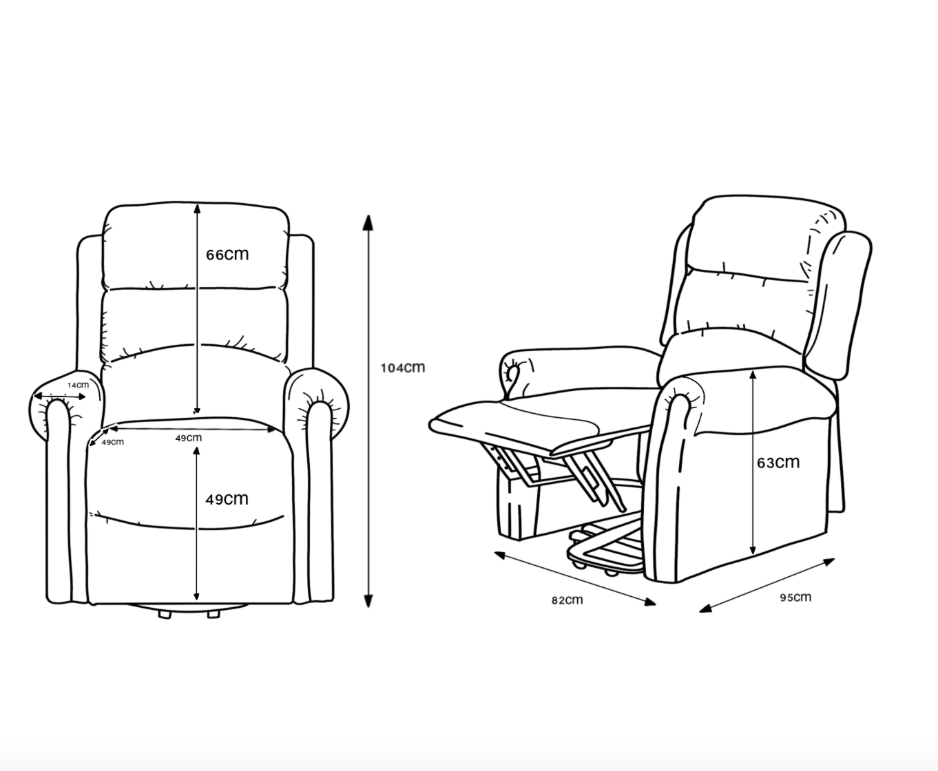 Willis Dual Motor Lift & Tilt Recliner Chair-Truffle Rub Off