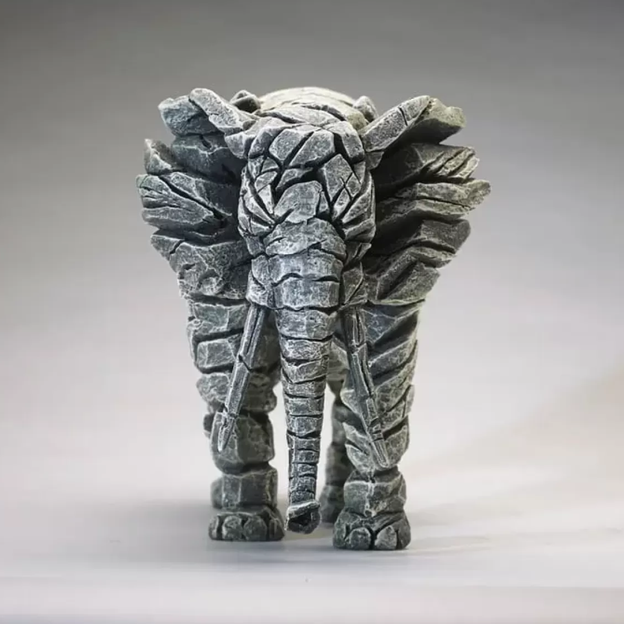 Edge Sculpture Elephant - White - Luxury Interiors