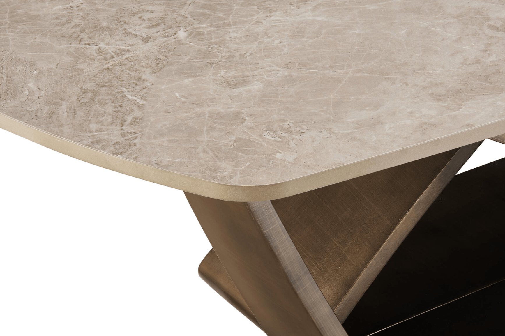 Vanosa Brown Coffee Table - Luxury Interiors