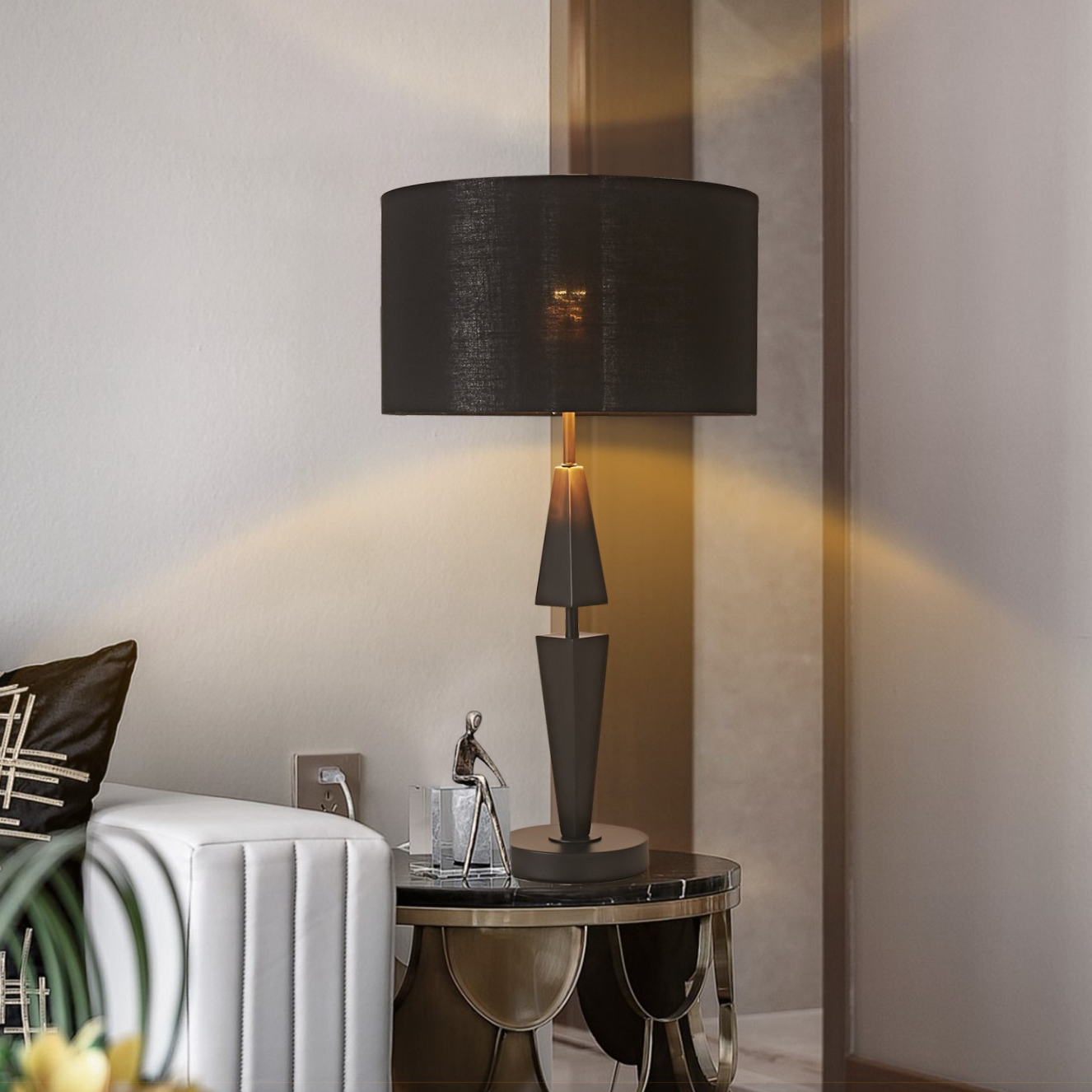 Tina Black Table Lamp - Luxury Interiors